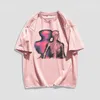 Mens TShirts Skull Print Clothing Loose Oversized Tshirt Trendy Cool American Style Pure Cotton Look Thin Short Sleeve Summer High Street 230620