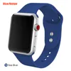 أحزمة شريط رياضية من المطاط من أجل Apple Watch 7 6 SE 5 4 3 2 1 حزام لـ IWatch 8 بديل ناعم للتنفس 38 مم 42 مم 40 مم 44 مم 41 مم 45 مم 49 ملم.