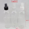 250 ml x 24 transparente leere Sprühbehälter, PET-Kunststoffflasche, 250 ml Make-up-Fixierspray, nachfüllbarer Kosmetikbehälter Iaxhr