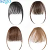 Bangs SEGO Kleiner kurzer 3D-Lufthaar-Pony mit Bügeln, Echthaar, Remy-Clip-in-Haarverlängerung, natürliches Fransen-Haarteil für Frauen 230620