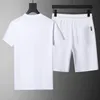Мужская дизайнерская футболка спортивная набор писем с печеночной рубашкой с коротки