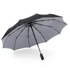 Paraplu Winddicht Dubbellaags Slip Paraplu Volautomatische Regen Mannen Vrouwen 10K Sterke Luxe Zakelijke Mannelijke Grote Parasol