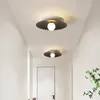 Lustres LED lustre de teto corredor varanda preto branco luz interna para quarto sala de estar corredor decoração