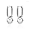 Boucles d'oreilles pendantes SIPENGJEL couleur or acier inoxydable cerceau pour femmes hommes romantique amour coeur goutte géométrique bijoux 2023