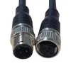 Manufacturer wholesale M12 PUR double ended series 3/4/5/8 pin industrial waterproof connector aviation plug