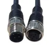 Fabricante atacadista M12 PUR série dupla de 3/4/5/8 pinos conector à prova d'água industrial plugue de aviação