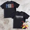 Camisetas Masculinas 2023ss Paris Gradient Printing T-shirt Masculino Feminino 1 1 Camiseta de Melhor Qualidade T230621