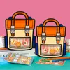 Candy Snack Packaging Ziplock Bags Tote Handle with Window Cute Small Kids Cartoon Plastic Sealed Food Storage Gfit Package Bag
