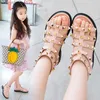 Nouveau 2023 été enfants filles sandales cristal princesse Solf chaussures antidérapant respirant mode enfants sandales L230518