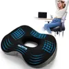 Cuscini per sedie da ufficio in memory foam per seduta Cuscini per sciatica dell'anca antidolorifici ortopedici a ciambella coccige