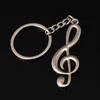 Music Symbol Metal Keychain Ring Keyring Key Fob Fashion For Men And Women Fashion Pendant