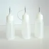 Mode 100pcs leere Nadelspitze Flasche Einfach zu füllen e Juice Plastikflasche Großhandel 5ml 10 ml 15ml 20ml 30 ml 50 ml