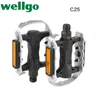 Bike Pedals Wellgo MTB BMX Ultralight Aluminum Alloy Mountain Road Double DU Bearing Bicycle Pedal bike parts M195 B249 C25 230621