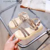 Girls Sandals Rhinestone Sandal Summer Shoes Kids Designer Shoes Childrens Sandals Open Toe Soft Shoes 2022 L230518