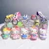 Tecknad nyckelring anime figur Toy Kawaii Fashion Shoe Doll Keyring Car Bag Pendant Kid Gift