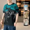 T-shirty T-shirty dla mężczyzn odzież Y2K Tops Camisetas Masculina Ropa Playeras Hombre roupas Masculinas Fashion krótkie koszulki z krótkim rękawem 230621