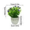 Fleurs décoratives 1pc Mini plantes artificielles simulées bonsaï petit arbre Pot faux bureau Table en Pot ornements maison jardin décor