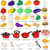 Mutfaklar Yemek Eğitim Oyuncak Plastik Mutfak Oyuncak Seti Kesim Meyve ve Sebze Yemek Oyun Ev Simülasyon Oyuncakları Erken Eğitim Kızlar Hediyeler 230620