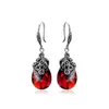 Boucles D'Oreilles Clou Mode Vintage Cristal Et Opale Parure Fête Des Mères Cadeau Anniversaire