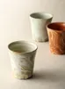 Mugs Handmade Ceramic Breif Simple Japan Style Milk Tea Cups Retro 200ml Pottery High Quality Drinkware