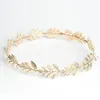 Hair Clips Tiara Charm Gold-color Leaves Shape Hairband For Wedding Party Jewelry Bridal Accessories Accessoire Cheveux Mariage