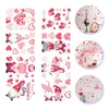 Wall Stickers 8 Sheets Valentine's Day Gnomes Decals Window Clings Decorations Removable Sticker