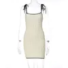 Bandage Cut Out Slim Mini Dress Vestido Branco Bodycon Deslumbrante Stacked Streetwear Vestido Preto Gola Alta