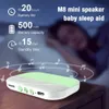 Mini głośniki bezprzewodowe Bluetooth 5.2 głośnik przenośny pudełko kostne mini stereo muzyki pod poduszką Popraw kartę wsparcia snu