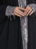 Vêtements ethniques Abaya pour femmes Robe longue avec paillettes surdimensionnées Maxi Islam mode musulmane dubaï caftan Hijab Robe Jilbab