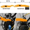 Bike Chains Professional Cleaning Kit Bicycle Cycling Chain Cleaner Scrubber Brushes MTB Wash Tool Set Repair Tools Kits Accessories 230621