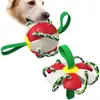 Chiot jouet interactif chien jouets à mâcher caoutchouc souple pour chiens résistance aux morsures chien disques volants nettoyage des dents produits de formation pour animaux de compagnie