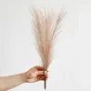 Decorative Flowers 43CM Fluffy Pampas Grass Bouquet Boho Fake Reed For Vase Filling Wedding Party Home Office Decoration Artificial Flower