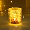 Nouveau Ramadan Kareem Led Bougie Lumière Eid Mubarak Décoration pour La Maison Islamique Musulman Parti Faveurs Fournir Eid Al-Fitr Ornements Lanterne