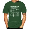 Men's T-Shirts 100% Cotton Brand T-Shirts Eurofighter Typhoon Blueprint T-Shirt - Aircraft RAF FGR4 Plane Design Mens Top Print T Shirt Men 230620