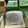 2023 Högkvalitativ designer Fashion Camera Bag Classic Leather Shoulder Bag Silver Colors Blondie Liten axelväska Kvinnor Handväskor med låda