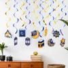 Nuovo 10 Pz/set Eid Mubarak Hanging Spiral Banner Ramadan Decorazione Per La Casa 2023 Festival Musulmano Islamico Festa Ramadan Kareem Regali