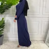 Abbigliamento etnico Gonna estiva per abito interno da donna Abito casual musulmano per abbigliamento donna Abaya islamico Abito interno maxi manica lunga islamico 230620