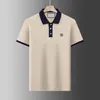 2023 Summer Designer polo Camicie da uomo colletto di lusso in bianco e nero con stampa a righe risvolto Magliette moda donna lettera stampa t-shirt maglietta casual tee