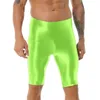 Mäns badkläder Badkläder Mens elastiska midjeband Korta leggings Swimsuit Swimming Truck Glossy High midjeshorts Sportbottnar Simning SHORTESHKD230621