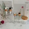 100 unids/lote 60 ml 120 ml 150 ml 250 ml botella vacía de plástico esmerilado con tapa de bambú y tarro de crema envases cosméticos productos Prghu