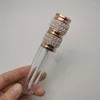 Opslag Flessen 5ML Lipgloss Buis Met Strass Ronde Rose Goud Zilver Cosmetische Lipgloss Containers Lege Buizen Wand 20 stks