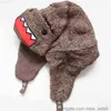 ビッグカートゥーンマウスドモ冬爆撃機ウシュハンカロシアの毛皮帽子温かい厚い耳フラップキャップ