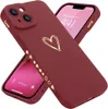İPhone 7 8 Plus 11 12 13 14 Pro Max X XS XR Kadınlar için Kızlar Sevimli Lüks Aşk Kalp Yumuşak Anti-Kırpma Tam Kamera Lens Koruma Silikon Kız Şok geçirmez