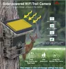 Hunting Cameras SunGusOutdoors 4K 30MP Outdoor Wildlife Trail Game Camera with WiFi APP Solar Panel Powered Waterproof IP66 for Security 230620