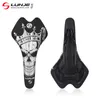 Bike Saddles LUNJE MTB Road Seat Saddle Ghost King Smiley PU Leather Waterproof Cycling Comfortable Bicycle Parts 230621