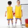 Clothing Sets Custom Basketball Jersey Suit for Boy Girls Summer Short Sleeves Shorts 2 Piece Sets Children Basketball Training Uniforms 230620