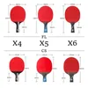 Table Tennis Raquets KOKUTAKU ITTF Professional 456 Star Ping Pong Racket Carbon Bat Paddle Set Pimples In Rubber With Bag p230620