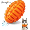 Jouets pour chiens grinçants Benepaw pour mâcheurs agressifs jouets de chiot à mâcher en caoutchouc naturel Durable indestructibles jouets de dentition interactifs pour animaux de compagnie