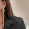 Stud Unregelmäßige Metall Kette Anhänger Ohrringe Europäischen Amerikanischen Stil Persönlichkeit Mode Lange Frau Mädchen Reise Zubehör 230621