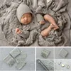 Herinneringen geboren Baby Pography Props Leuke Breien Outfits Hoeden Wrap Kwastje Deken Achtergrond Fotografia Studio Schieten Po Props 230620